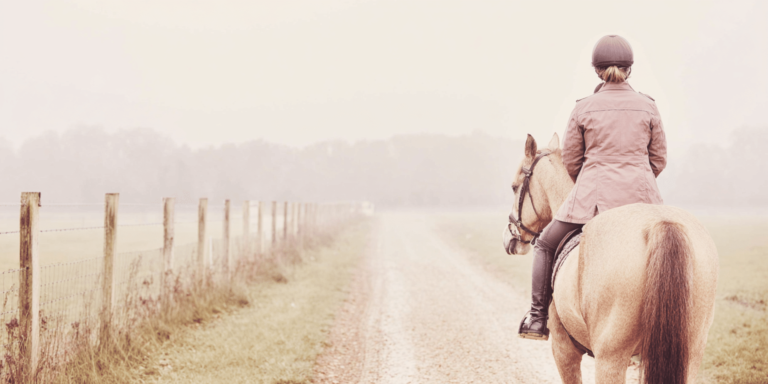 Pferdehaftpflicht – Reiterin auf Landweg