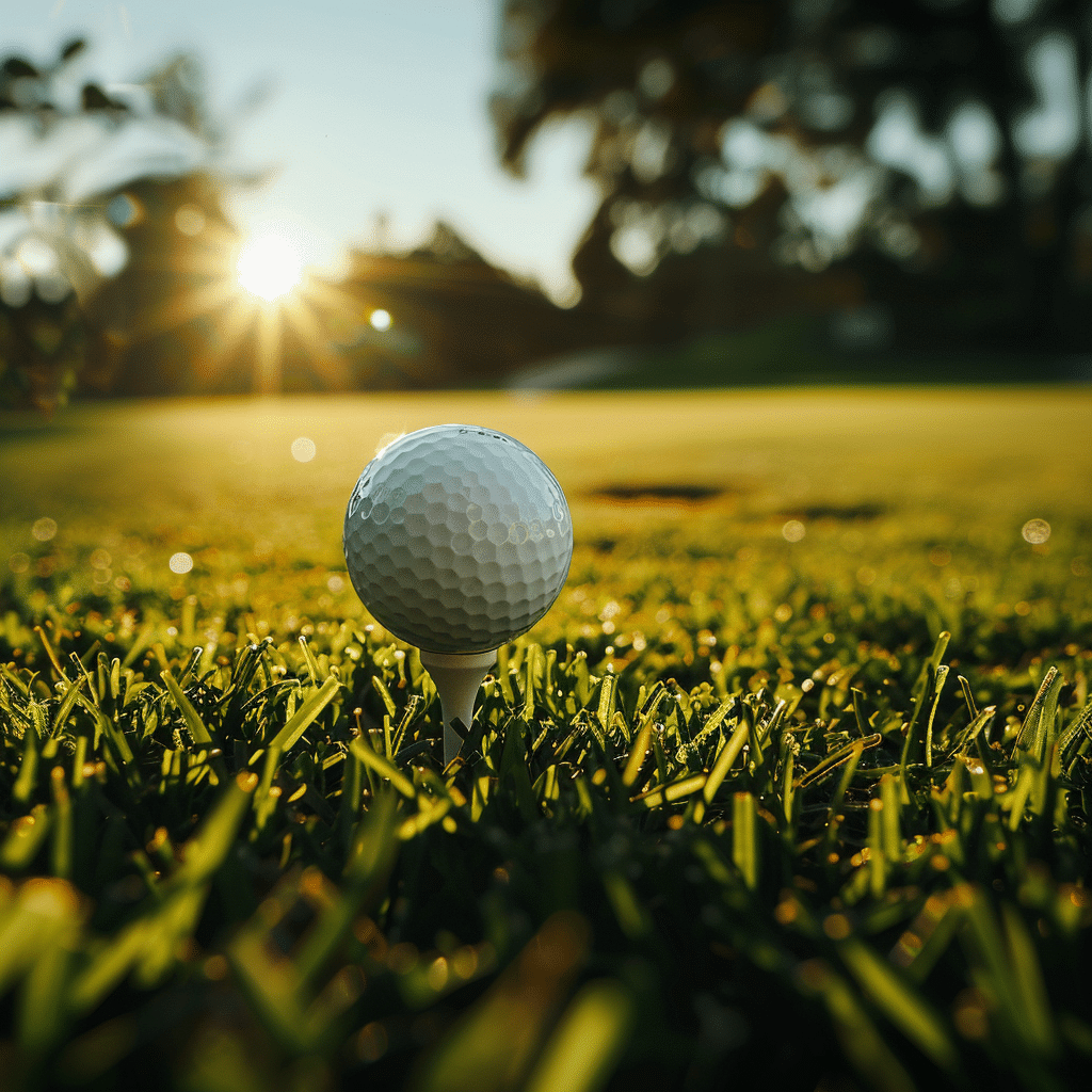 Golfball auf dem Golfplatz