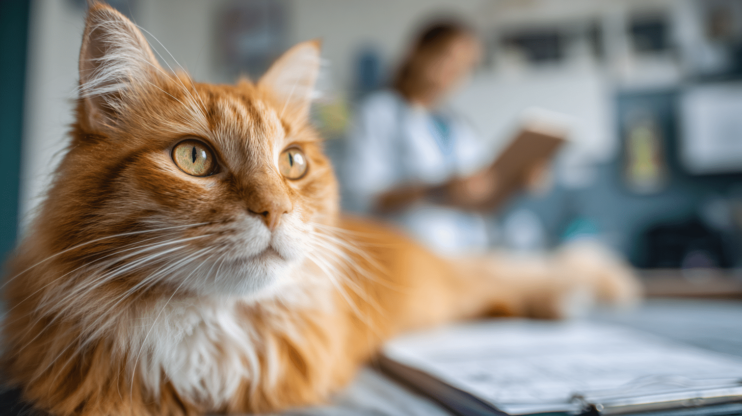 Katze bei tierärztlicher Untersuchung in einer Tierklinik – Beispiel für Leistungen der Katzenkrankenversicherung