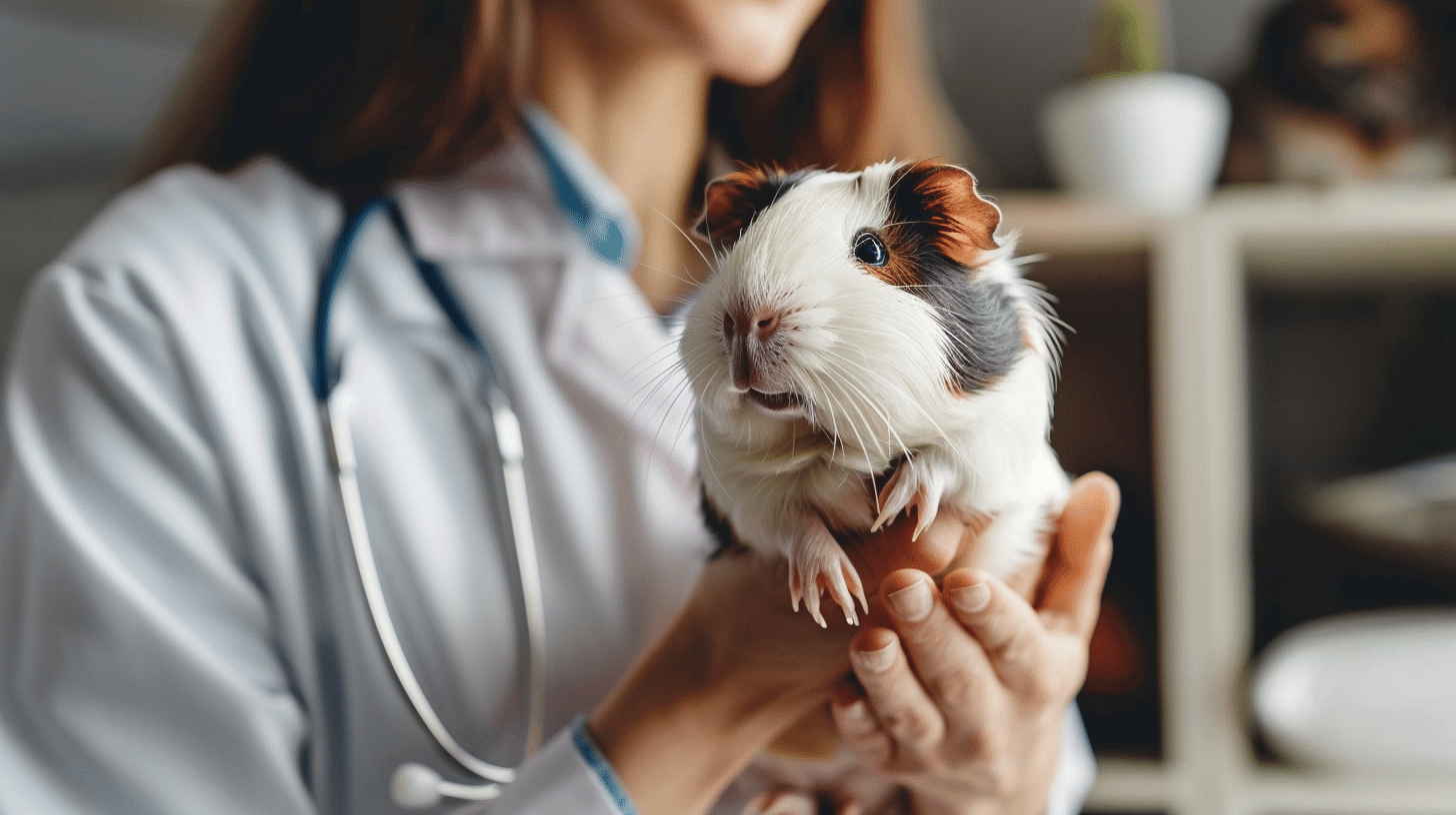 Meerschweinchen bei tierärztlicher Untersuchung – Leistungen der Kleintierversicherung im Überblick