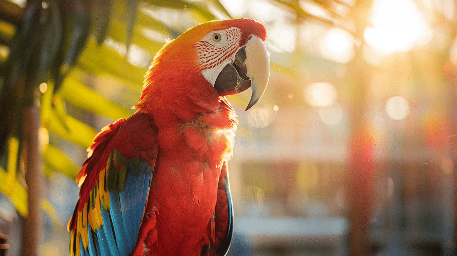 Papagei in natürlicher Umgebung – Symbolbild zur Papageienkrankenversicherung